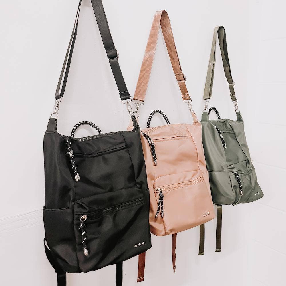 Ryanne Roped Backpack: Golden Mocha