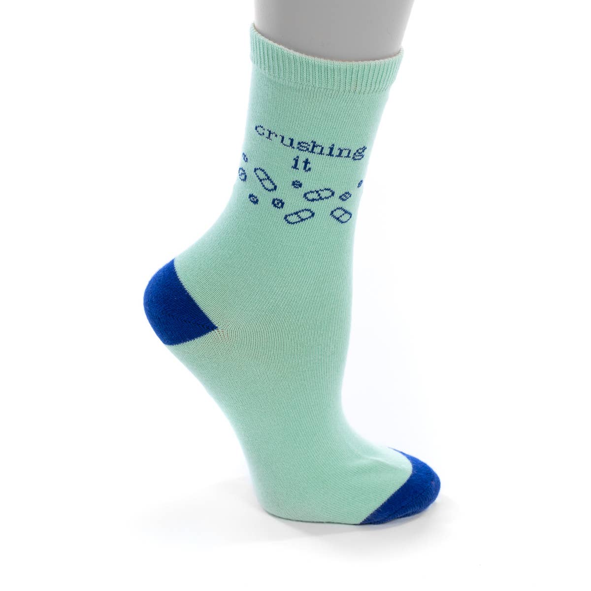 Crushing It Breathable Soft Cotton Crew Length Unisex Socks