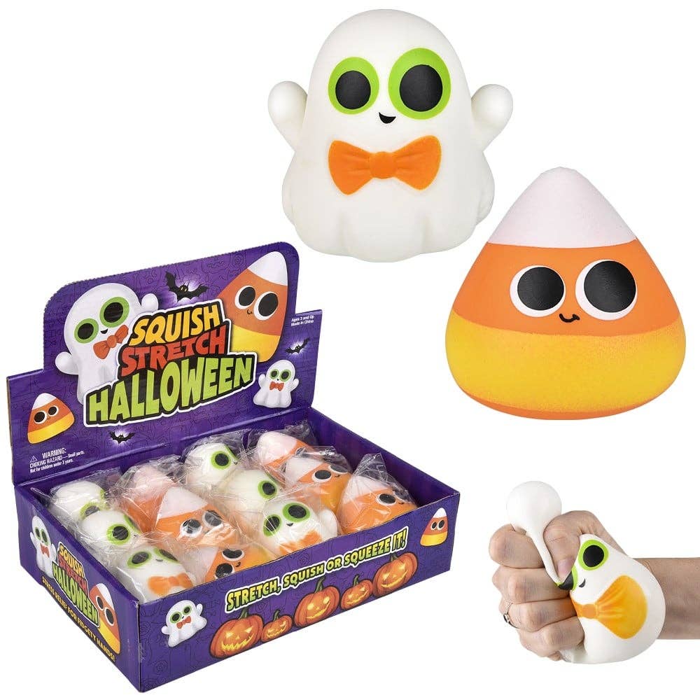 3.5" Halloween Squish Stretch 12ct Squishy Toys - LLB Toys