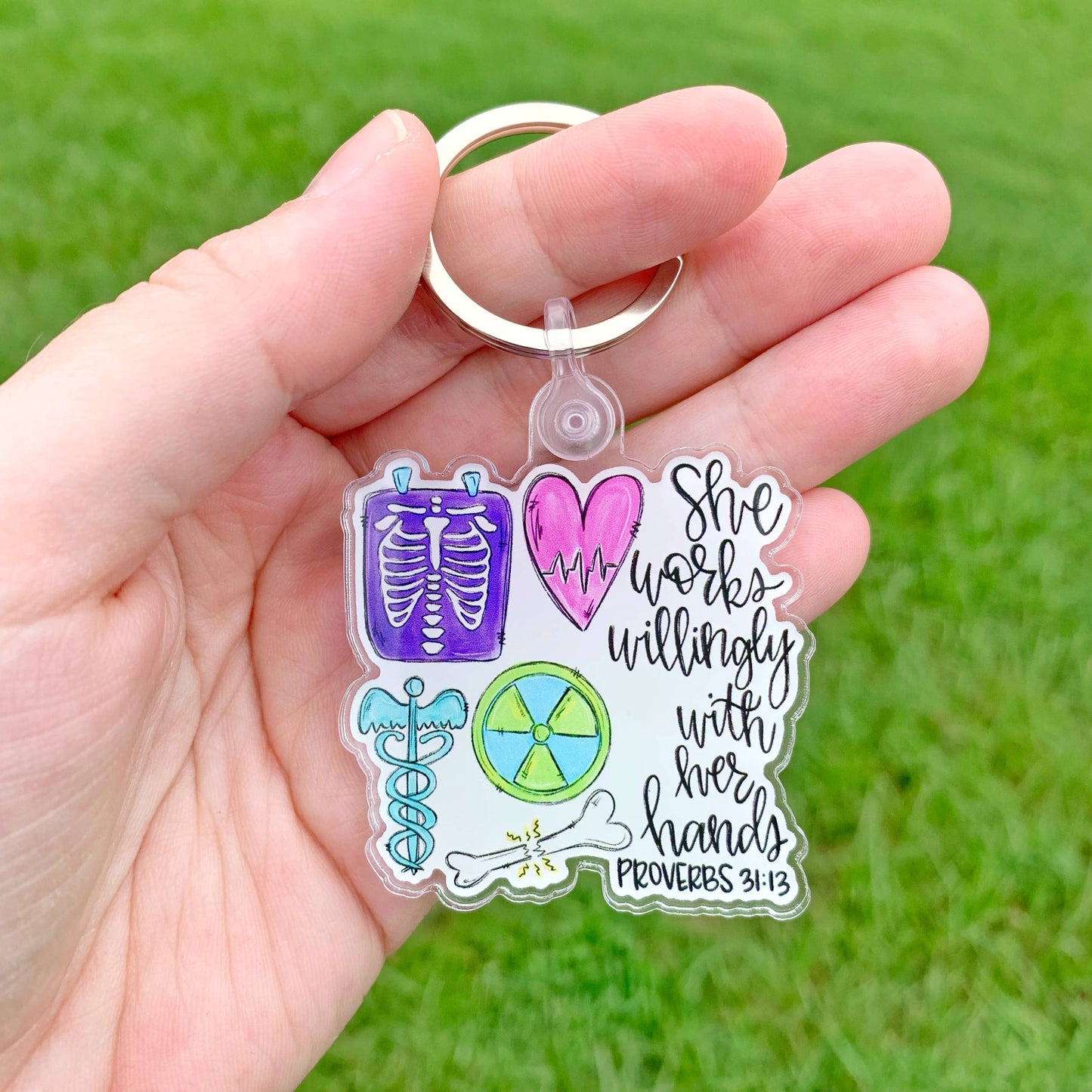 X-Ray Tech Acrylic Keychain