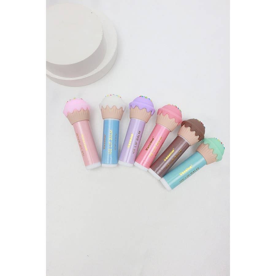 Ice Cream Lip Balm: MIX COLOR / ONE