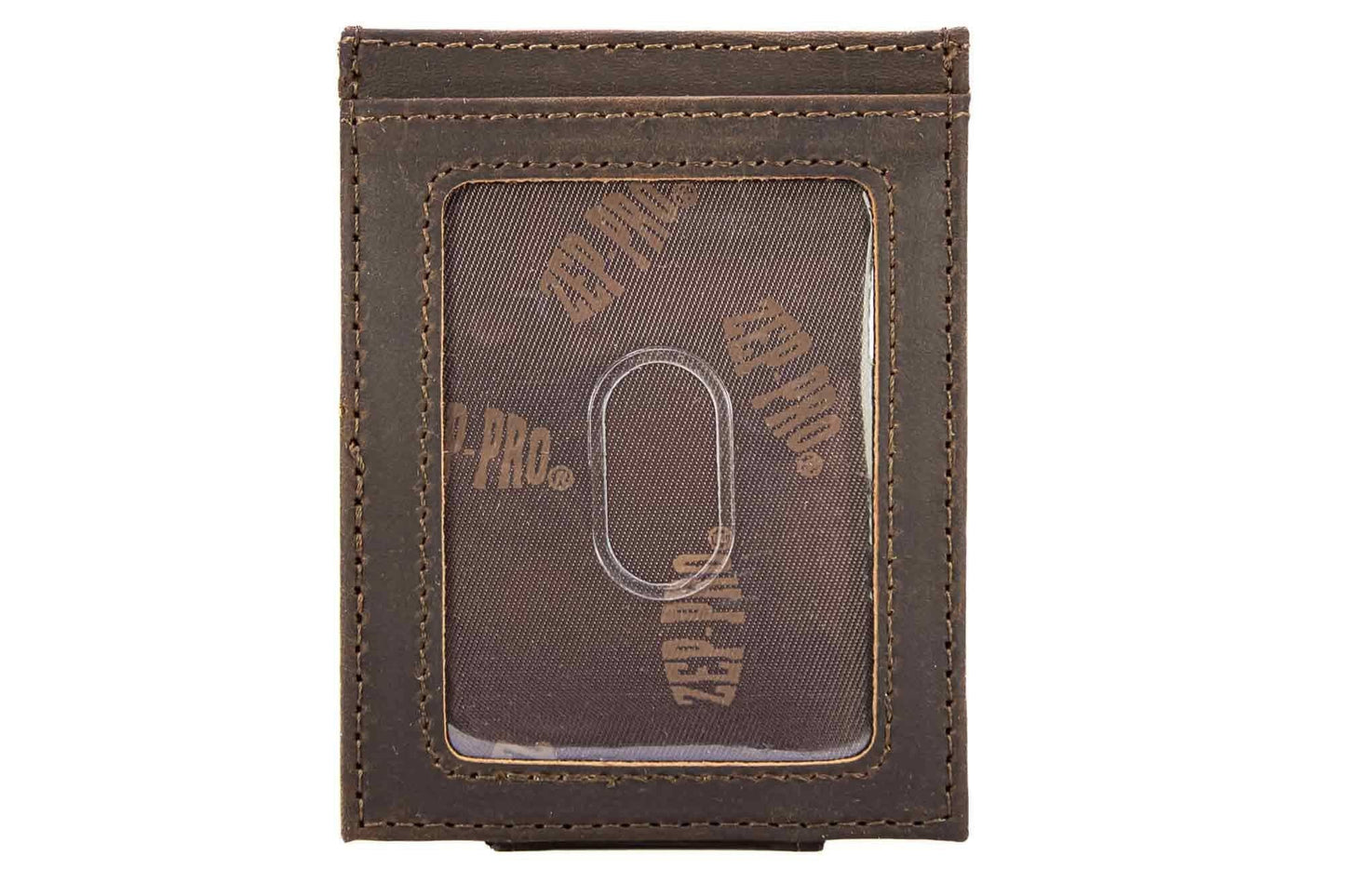 Maltese Cross Magnetic Leather Slim Wallet