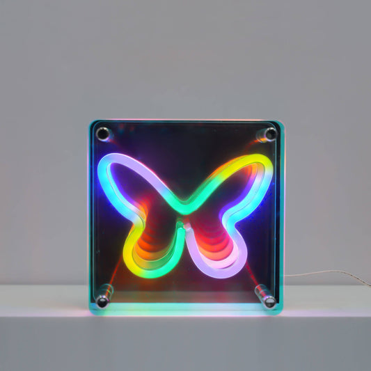Neon Art Infinity Lights Wall & Desk Sign-Butterfly