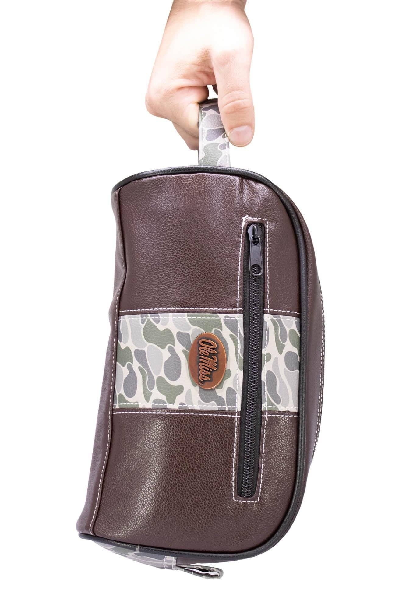Ole Miss Rebels Men's Camo Dopp Kit.