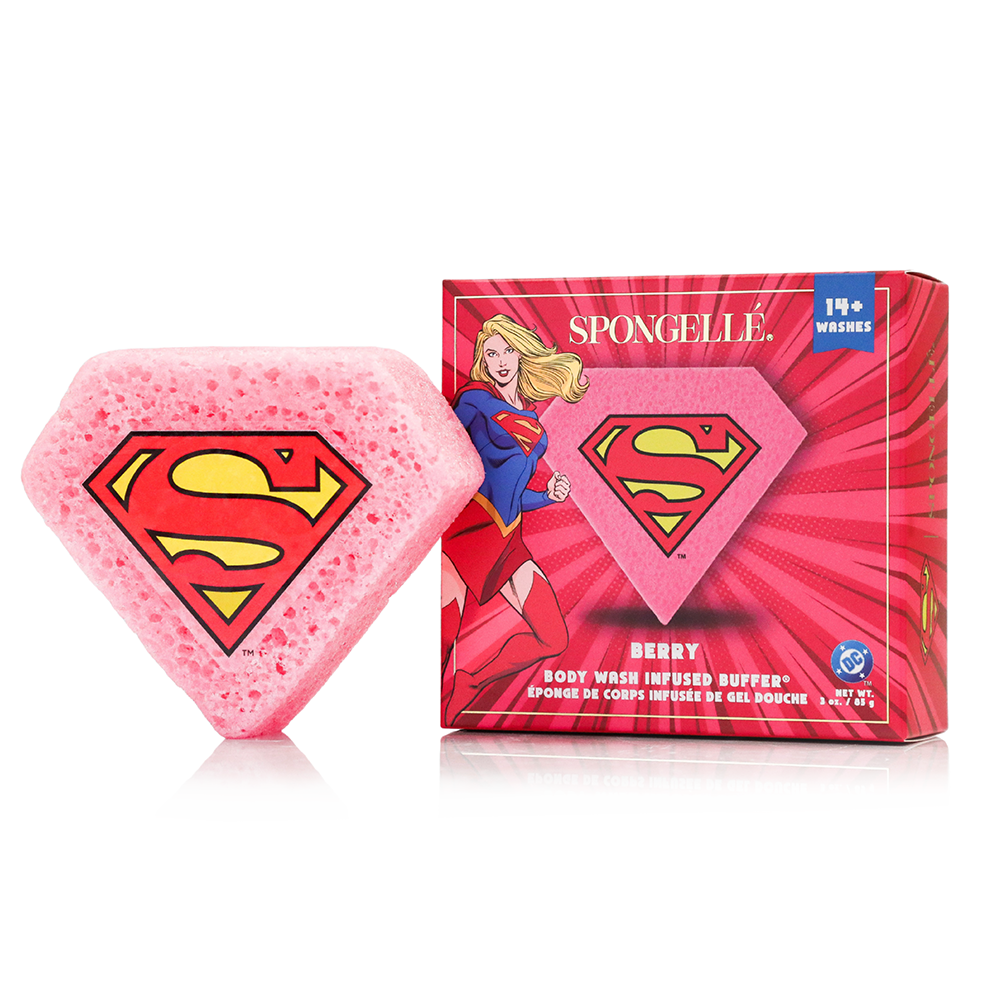 Supergirl Berry DC Body Wash Infused Buffer | Marvel