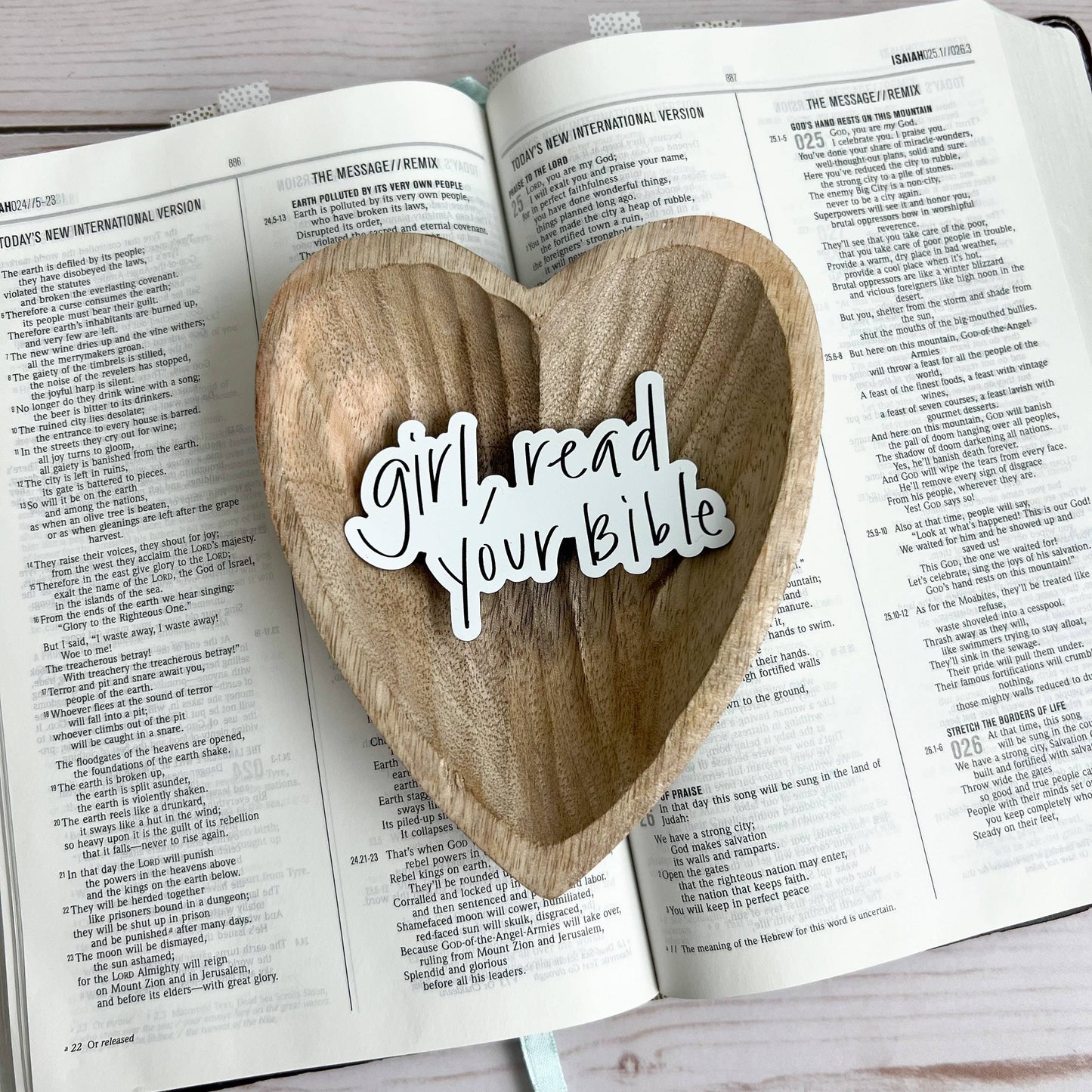 Girl Read Your Bible Magnet | Christian fridge magnets