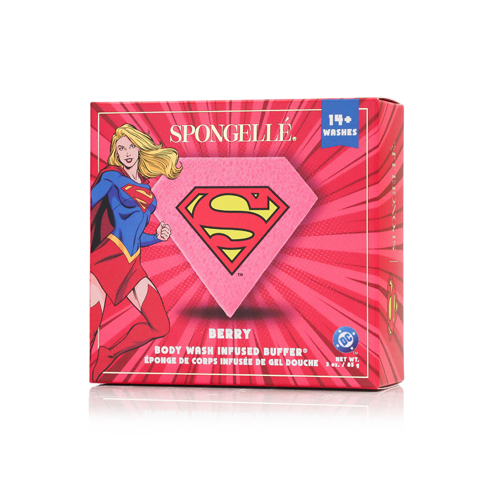 Supergirl Berry DC Body Wash Infused Buffer | Marvel