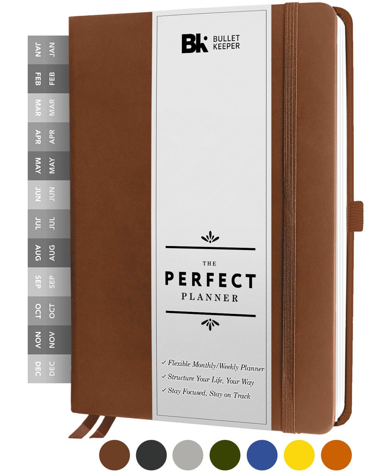 The Perfect Planner Collection - Monthly/Weekly Flexible Structures - (Undated Full Year): Yellow
