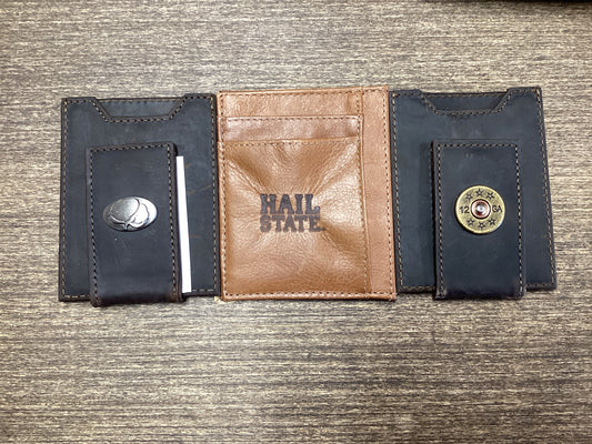 Light Brown Crazy Horse Front Pocket Wallet