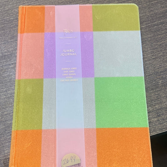 Pastel Checkered Jumbo Journal