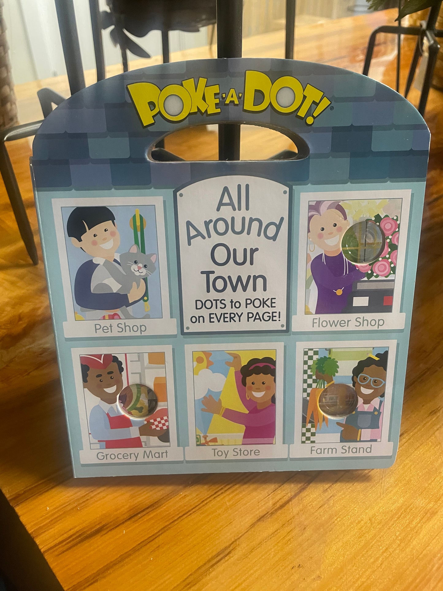 All Around Our Town Poke A Dot Book