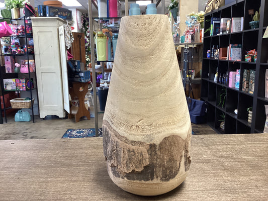 Paulownia Wood Vase with Live Edge