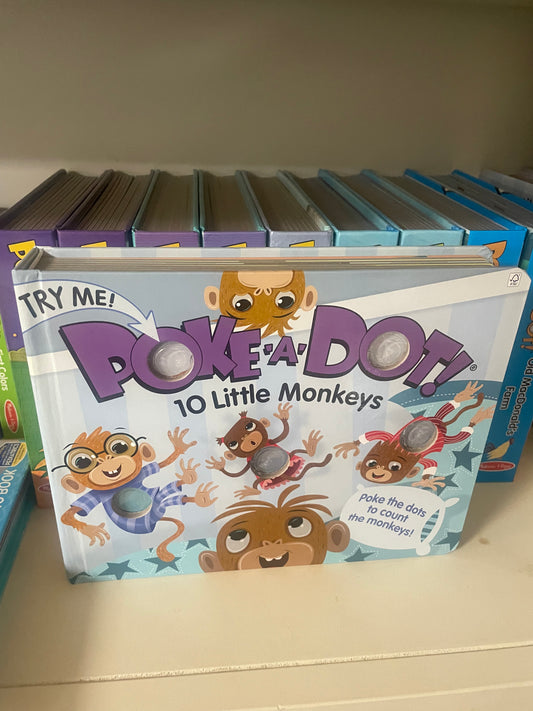 10 Little Monkeys Poke A Dot Book