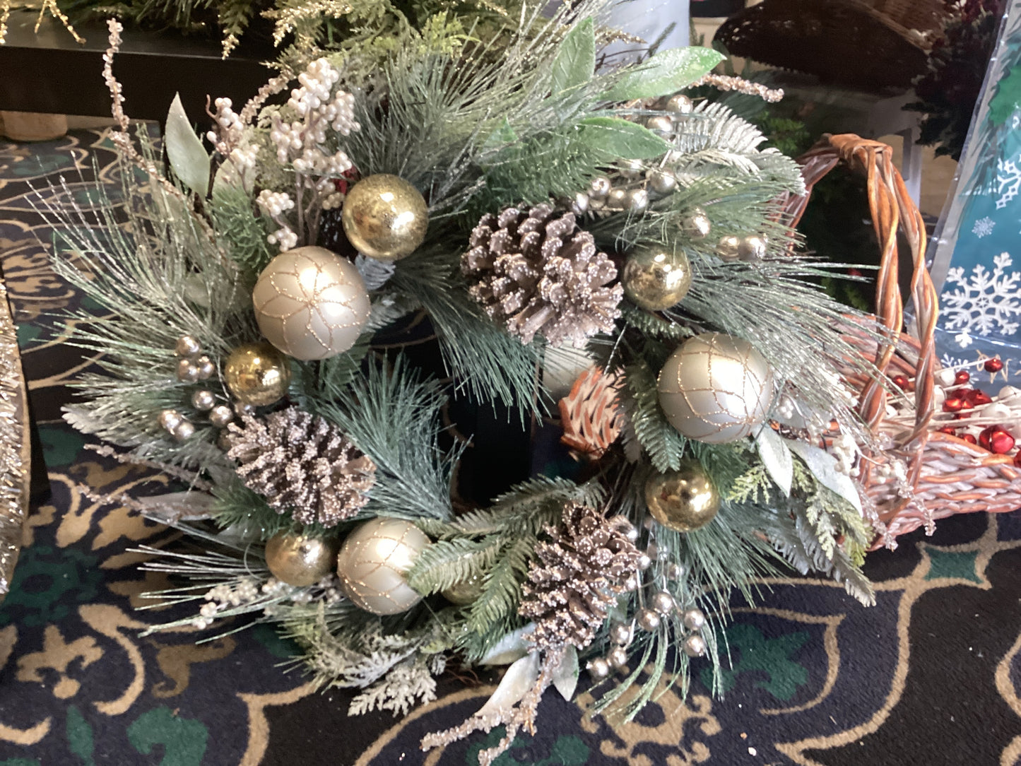 Silk door Wreath