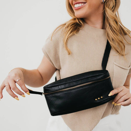 Whitley Waist Crossbody Bag: Black