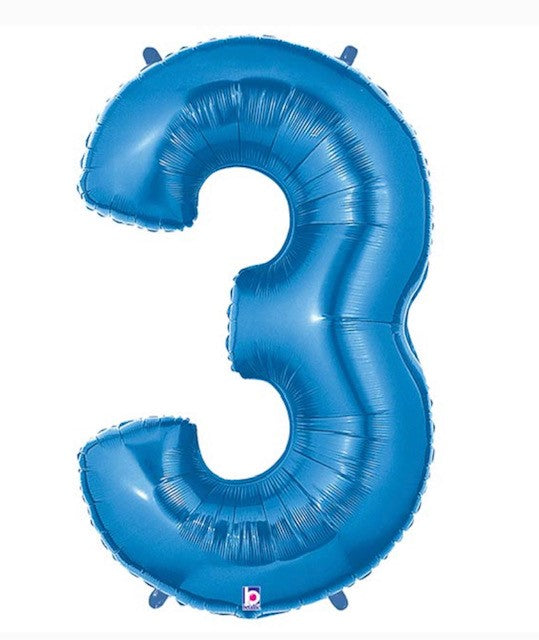 3 Blue Balloon