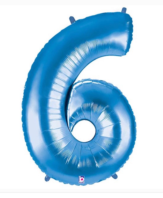 6 Blue Balloon