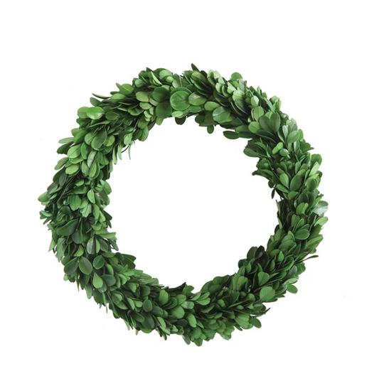 9-3/4" Round Preserved Boxwood Wreath