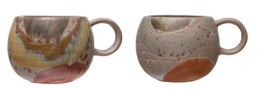 Stoneware Mug Reactive Glaze