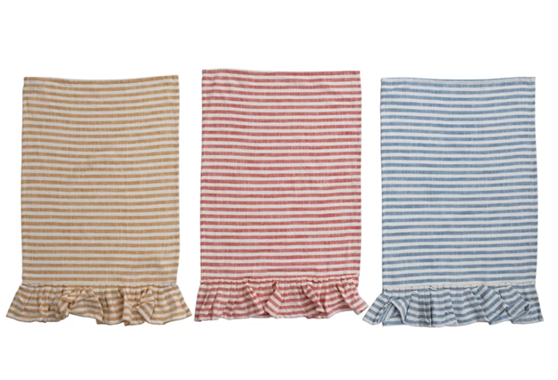 Cotton Striped Tea Towel Set