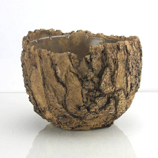 9" Top | Ceramic Fossil Planter