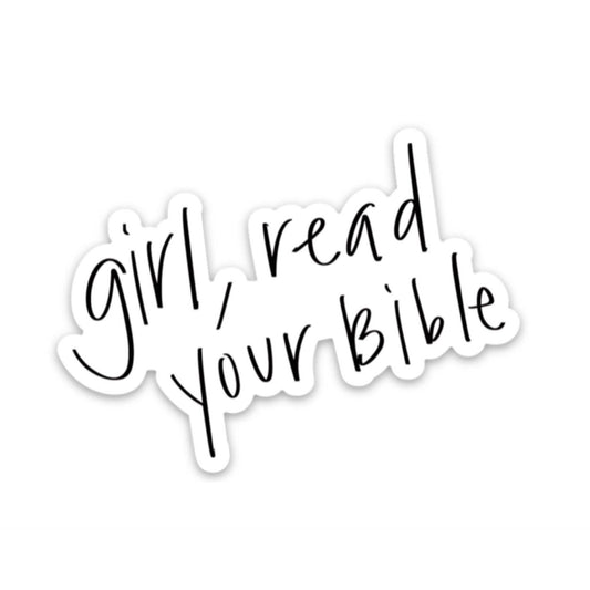 Girl Read Your Bible Magnet | Christian fridge magnets